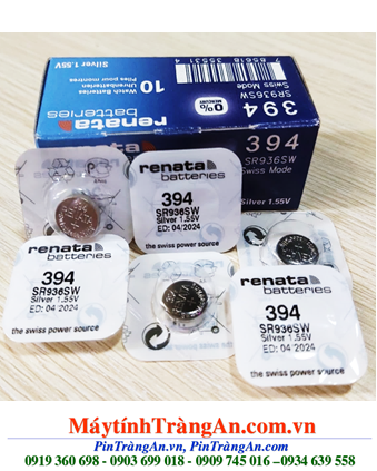 Pin Renata 394/SR936SW silver oxide 1.55V chính hãng Renata Thụy Sĩ